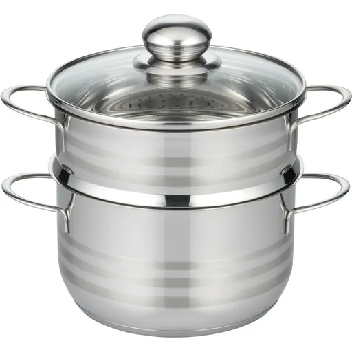 Elo 22718 Basic Napařovací hrnec nerezový Brillant 18 cm, 1,6/2,4 l, 18 cm