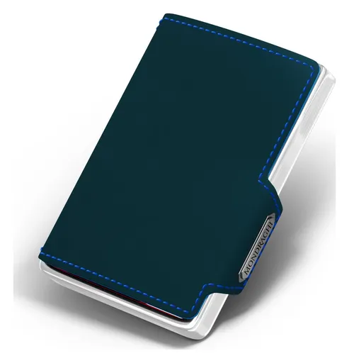 Kožená mini peněženka Mondraghi Elegance Blue