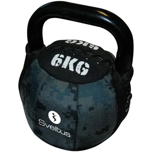 SVELTUS SOFT KETTLEBELL 6 KG Kettlebell, černá, velikost 6 KG
