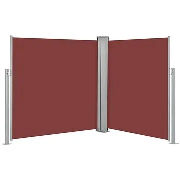 SHUMEE Zástěna boční, hnědá 170 x 600 cm (48469)