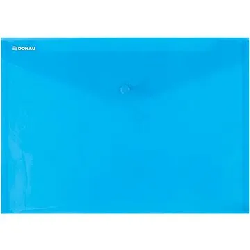 DONAU plastové, zakládací, s drukem, A4, transparentně modrá, 1 ks (8544001PL-10)
