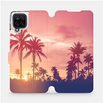 Flipové pouzdro na mobil Samsung Galaxy A12 - M134P Palmy a růžová obloha (5903516612765)