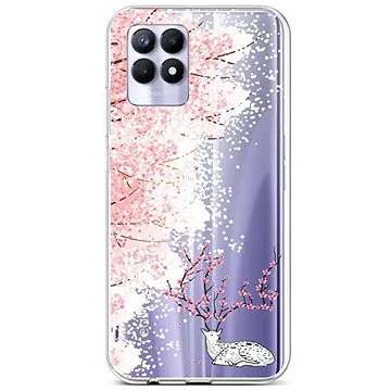 TopQ Kryt Realme 8i silikon Blooming Deer 69852 (Sun-69852)