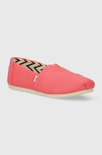 Espadrilky Toms Alpargata růžová barva, 10020672