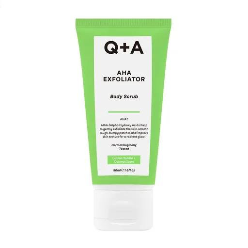 Q+A Tělový peeling s AHA kyselinami 50 ml