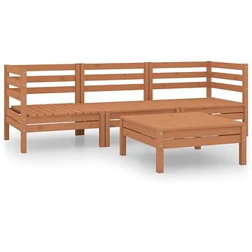 4dílná zahradní sedací souprava medově hnědá masivní borovice, 3082470 (3082470)