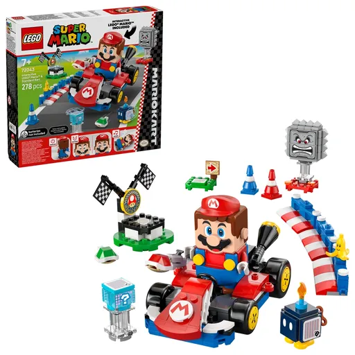 LEGO® Super Mario™ 72043 Mario Kart™ - Interaktivní Mario™ a Standard Kart