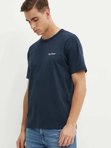 Pepe Jeans pánské modré tričko Alfie PM509431594 XXL