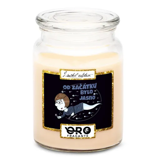 Svíčka Řasařská spermie (Vůně svíčky: Vanilka)