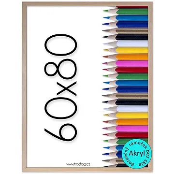 TRADAG Fotorámeček 60 × 80 cm, hnědý (4260_8003)