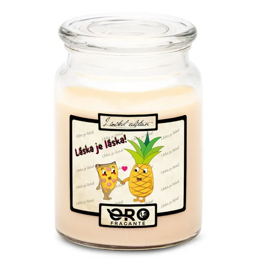 Svíčka Láska je láska (Vůně svíčky: Vanilka)