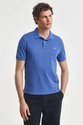POLOKOŠILE GANT REG SHIELD SS PIQUE POLO RICH BLUE