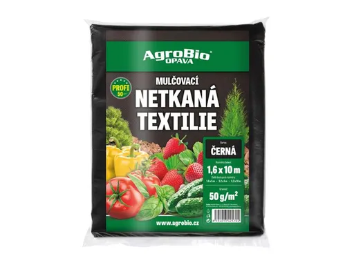 Netkaná textílie AGROBIO 1,6x10m černá