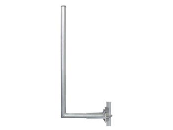 Anténní držák síta 25cm na stožár s vinklem, rozteč třmenu 100mm, trubka  28/2mm, výška 63cm