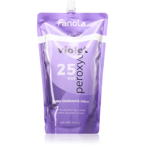 Fanola No Yellow aktivační emulze neutralizující žluté tóny Peroxyde 25 Vol 1000 ml