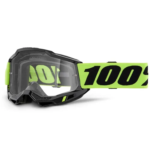 Motokrosové brýle 100% Accuri 2 žlutá, čiré plexi