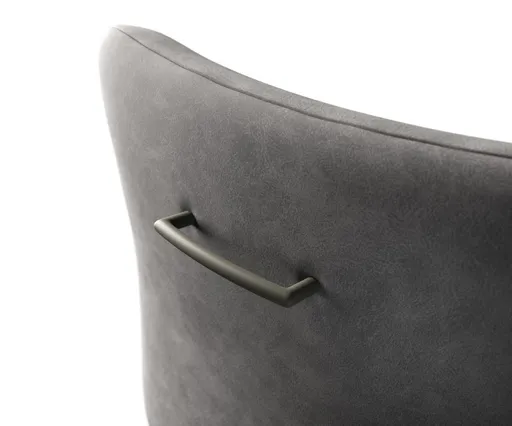 Úchyt jídelní židle Flex kulatý kov titanová barva