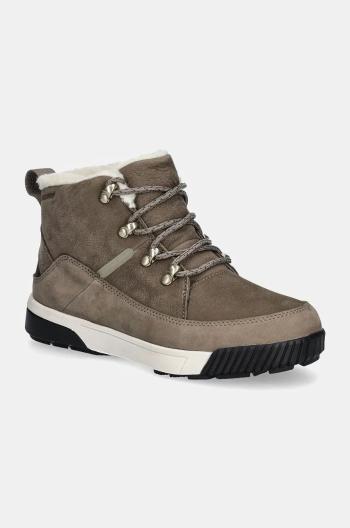 Boty The North Face Sierra Mid dámské, šedá barva, zateplené, NF0A4T3X8IU1