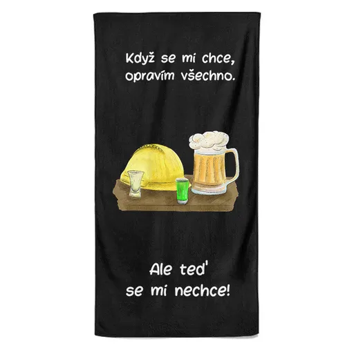 Osuška Když se chce (Velikost osušky: 70x140cm)