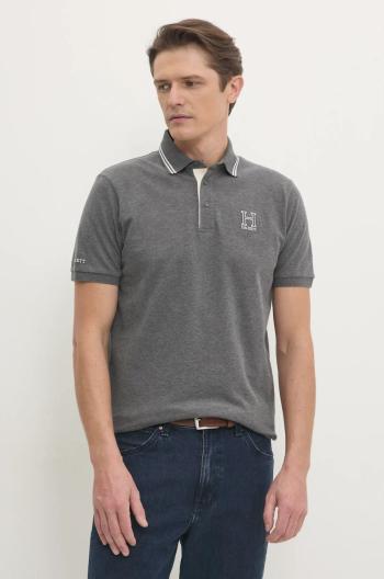 Polo tričko Hackett London šedá barva, HM563381