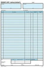 Tiskopis Dodací list A4 100 listů OPTYS