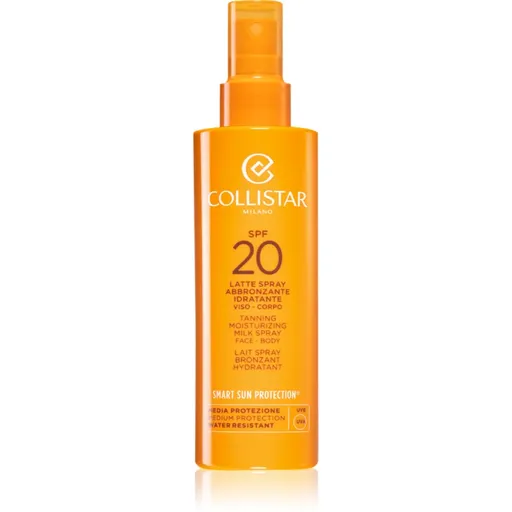 Collistar Smart Sun Protection Tanning Moisturizing Milk Spray SPF 20 ochranné mléko ve spreji SPF 20 200 ml