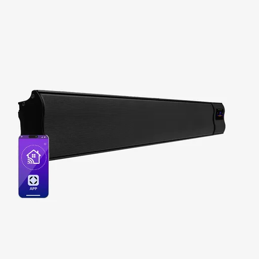 Blumfeldt Cosmic Beam Smart 24, infračervený ohřívač, 2400 W, ovládání přes aplikaci, černý