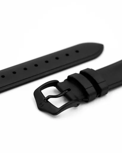 Řemínek Hirsch Urbane pro Apple Watch - černý - 22 mm - L – Standardní délka (doporučujeme) - 18 mm - Černá