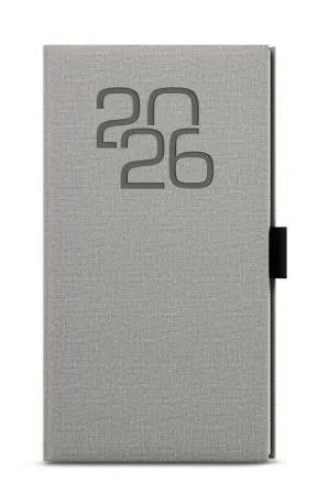 Diář týdenní kapesní Jakub Fabric šedý
