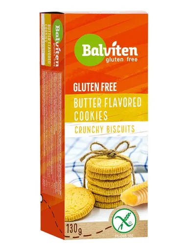Balviten Butter Flavored Cookies bezlepkové máslové sušenky 130 g