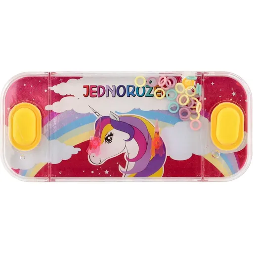 Teddies Vodní hra hlavolam jednorožec červená