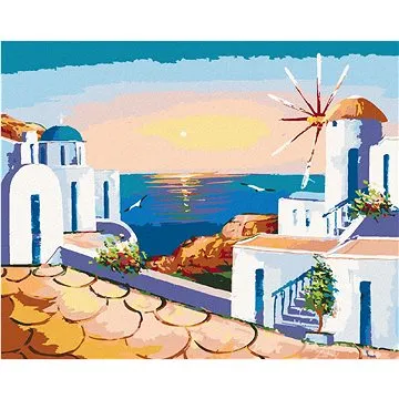 Zuty - Malování podle čísel - ŘECKO, 80x100 cm, vypnuté plátno na rám (HRAmmb07183nad)