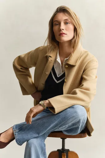 BUNDA GANT HANDSTITCHED JACKET WARM BEIGE