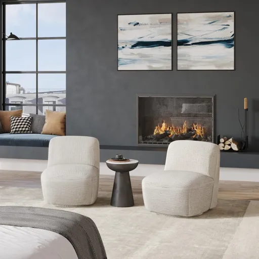 Leith LET74W Čalouněné otočné křeslo