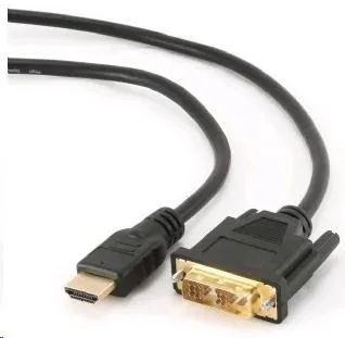 GEMBIRD Kabel HDMI - DVI 4, 5m (M/M, DVI-D, Single Link, zlacené kontakty, stíněný)