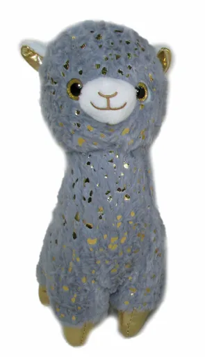 Plyšák ​​Lama se třpytkama šedá – 29 cm