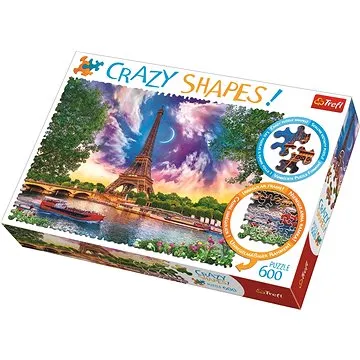 Trefl Crazy Shapes puzzle Obloha nad Paříží 600 dílků (5900511111156)