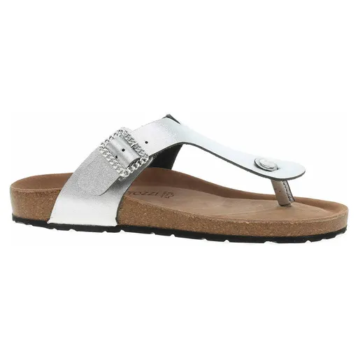 Dámské pantofle Marco Tozzi 2-27402-44 silver 40