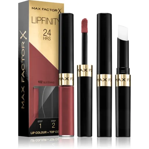 Max Factor Lipfinity Lip Colour dlouhotrvající rtěnka s balzámem odstín 102 Glistening 4.2 g