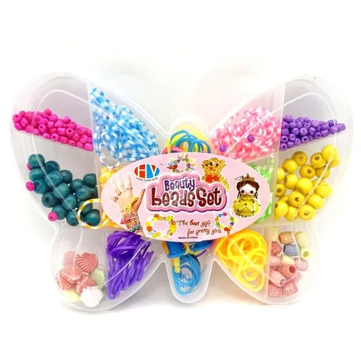 Sada gumiček a korálků 338 ks na výrobu náramků Loom Band