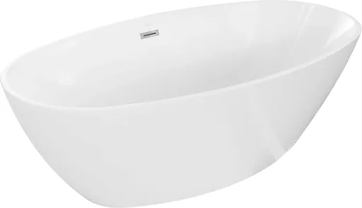 MEXEN ERIS volně stojící vana 180x80 cm bílá bez krytky přepadu a zátky 53441808000-SS