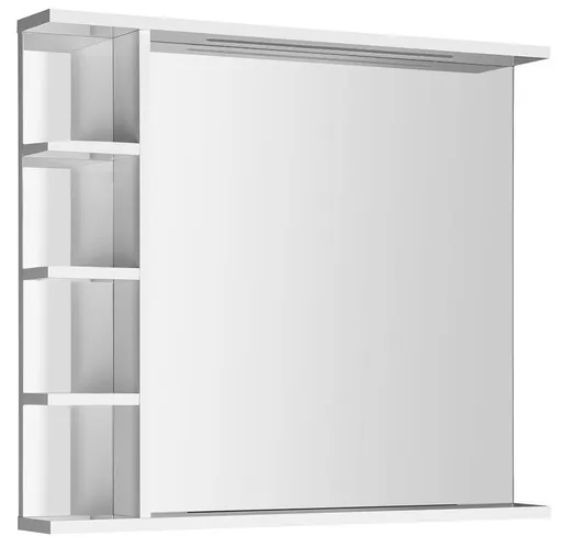 AQUALINE KORIN STRIP zrcadlo s LED osvětlením a policemi 80x70x12cm KO350S