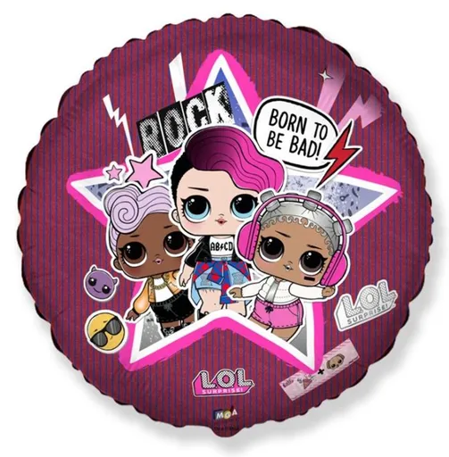 Balón foliový LOL STAR 45cm - Flexmetal