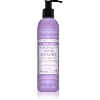 Dr. Bronner’s Lavender & Coconut intenzivně vyživující tělové mléko pro normální a suchou pokožku 240 ml