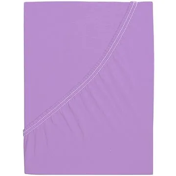 B.E.S. - Petrovice, s.r.o. Prostěradlo Jersey česaná bavlna MAKO - Fialová 200 × 200 (2-010-0507)