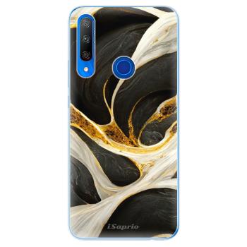 Odolné silikonové pouzdro iSaprio - Black and Gold - Huawei Honor 9X