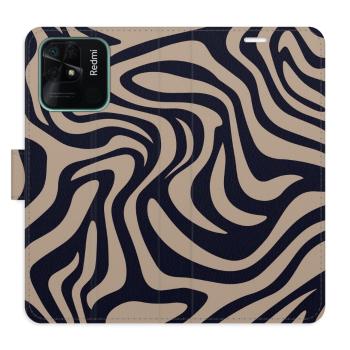 Flipové pouzdro iSaprio - Zebra Black 02 - Xiaomi Redmi 10C