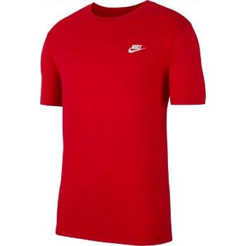 Nike SPORTSWEAR CLUB Pánské tričko, červená, velikost