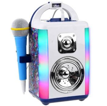 Bezdrátový disco reproduktor + mikrofon + bluetooth pro děti