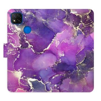 Flipové pouzdro iSaprio - Purple Marble - Xiaomi Redmi 9C